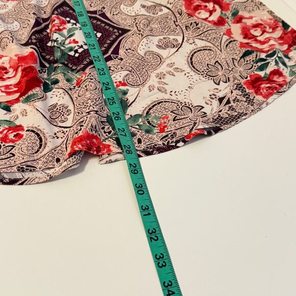 Chicos Silky Soft Floral Button Down Charm Easy Shirt Sz Lrg/2 Office Siren Y2K - Picture 9 of 10